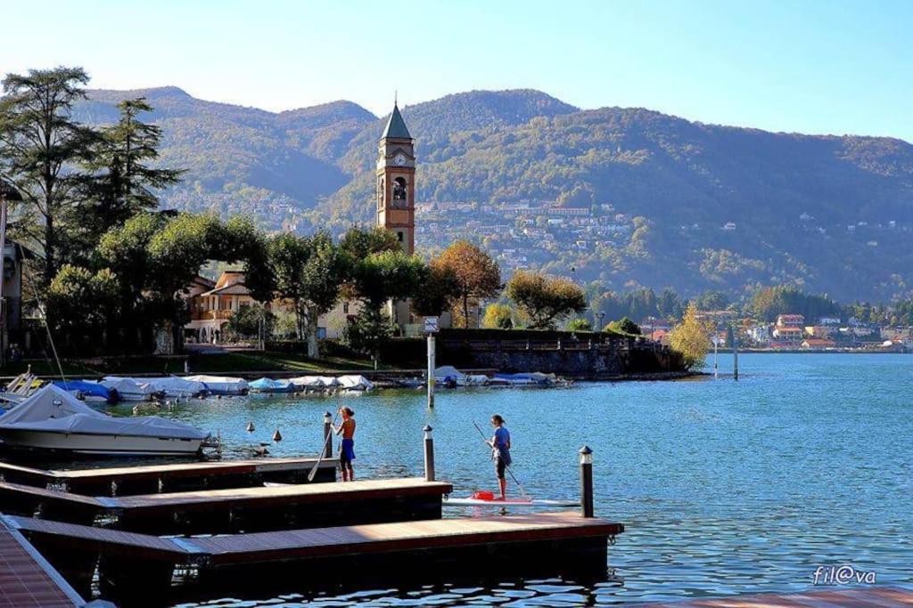 Tresa Bay House - Lugano Lake Lavena Ponte Tresa Buitenkant foto